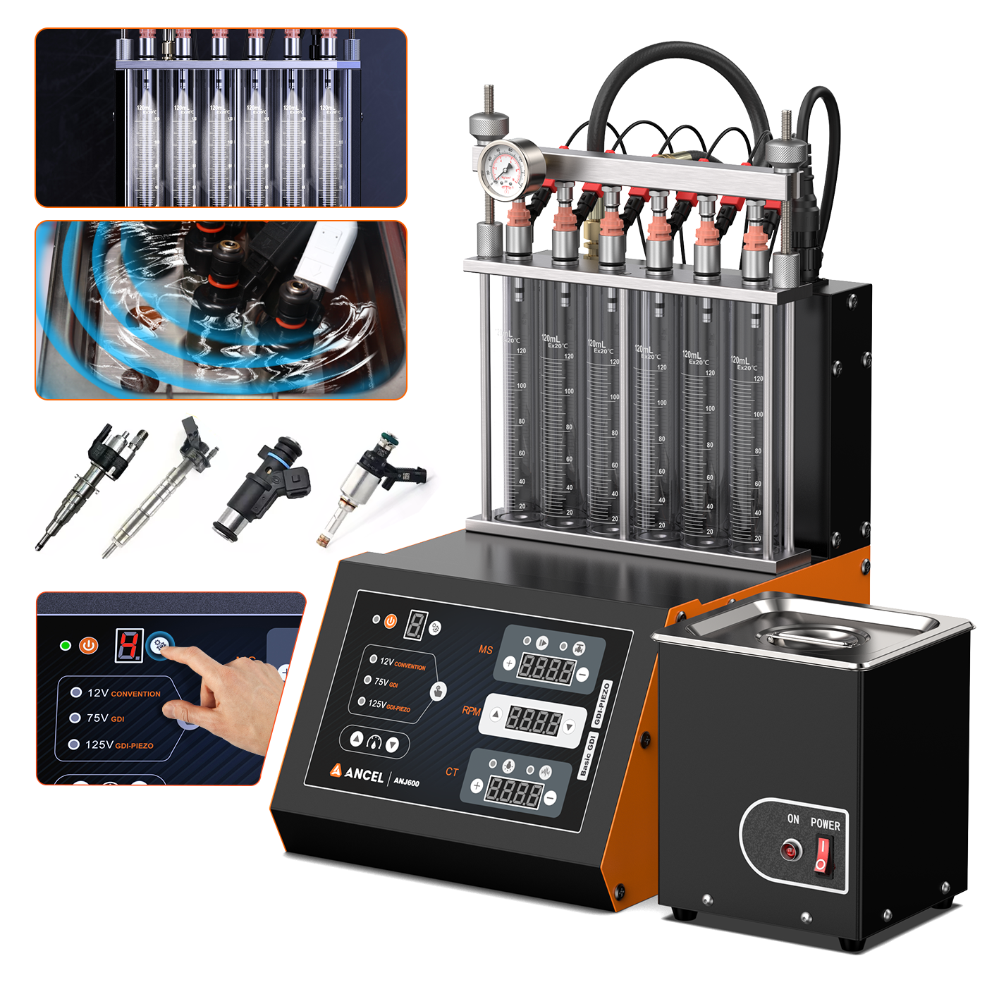 Fuel Injector Cleaner - Ancel ANJ600 GDI Piezo Ali Service