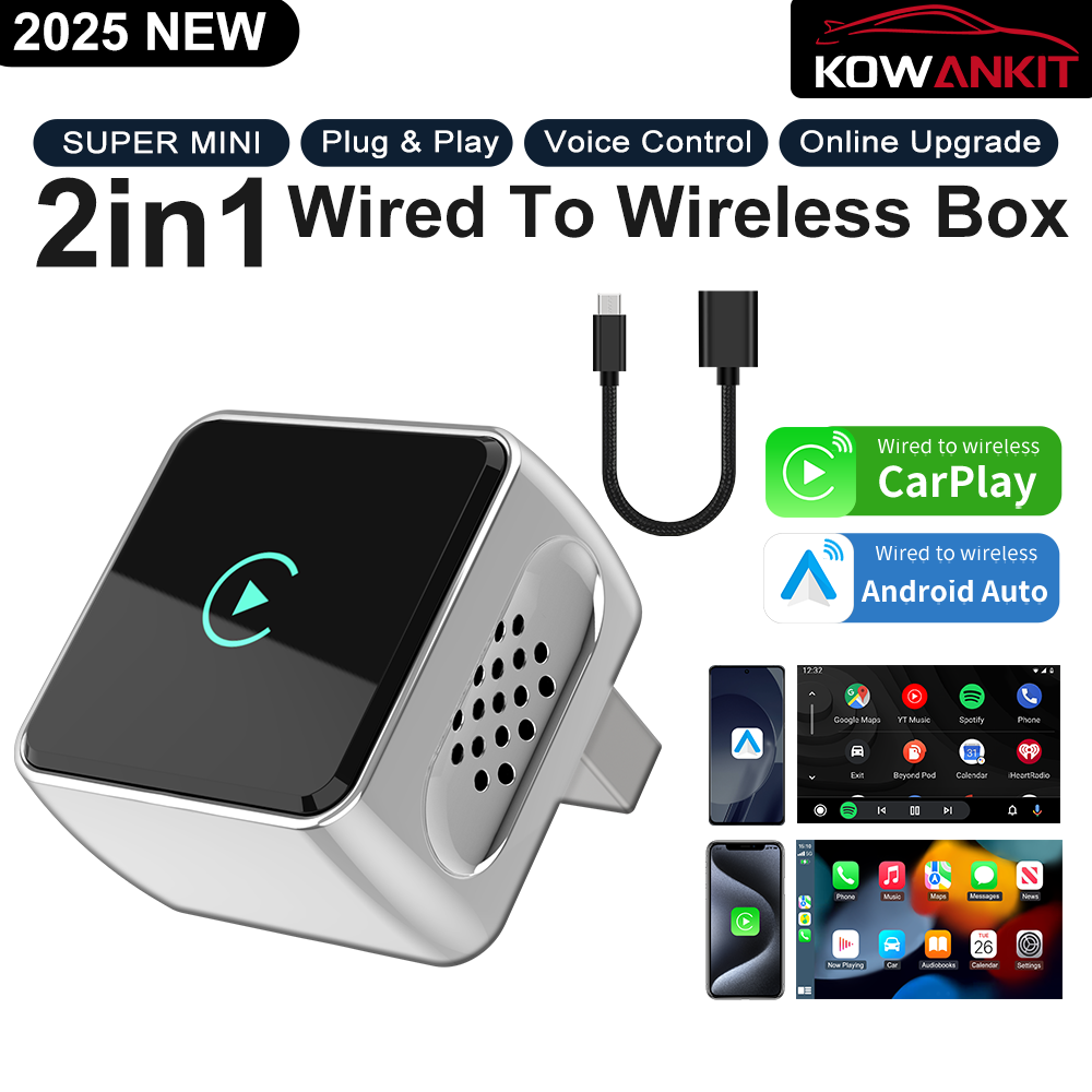 Car Accessories Usa - 2 in 1 Wireless CarPlay Dongle