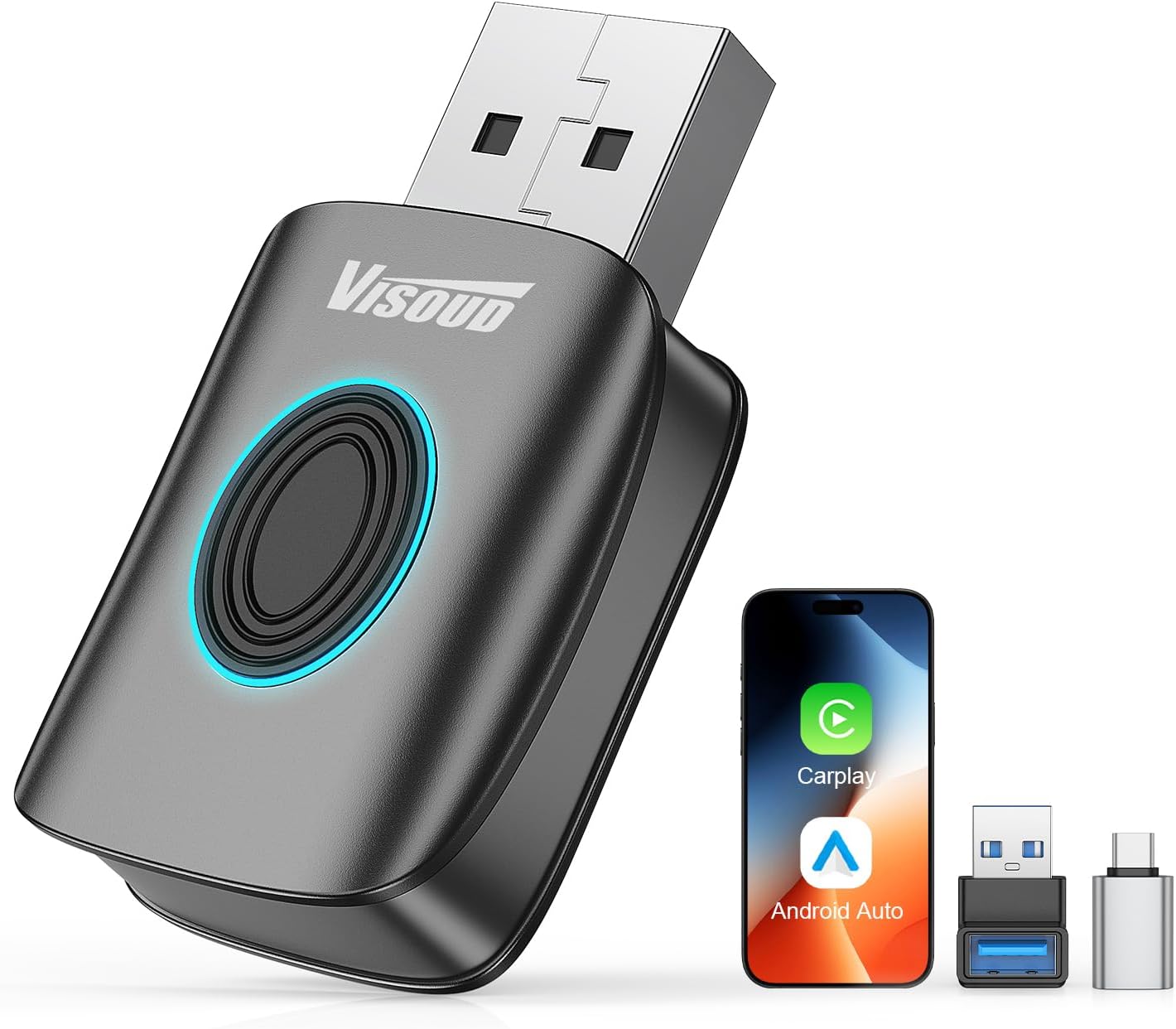 Car Accessories Usa - 2026 Mini Wireless Carplay Adapter for