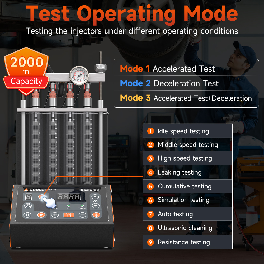 ANCEL ANJ400 GDI Piezo Fuel In - đánh giá và giá Fuel Injector Cleaner