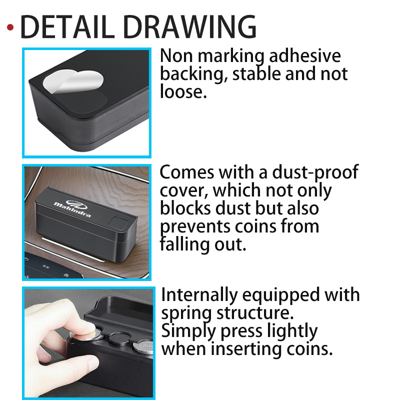 Car Logo Coin Storage Box Crea - đánh giá và giá Car Accessories Xuv 300