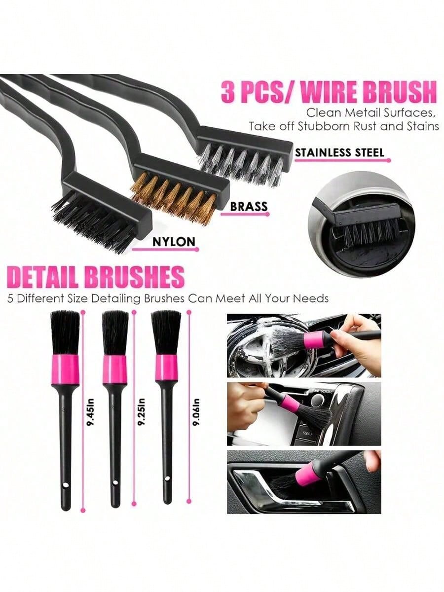 25pcs Car Cleaning Wash Kit In - đánh giá và giá Car Detailing Brush