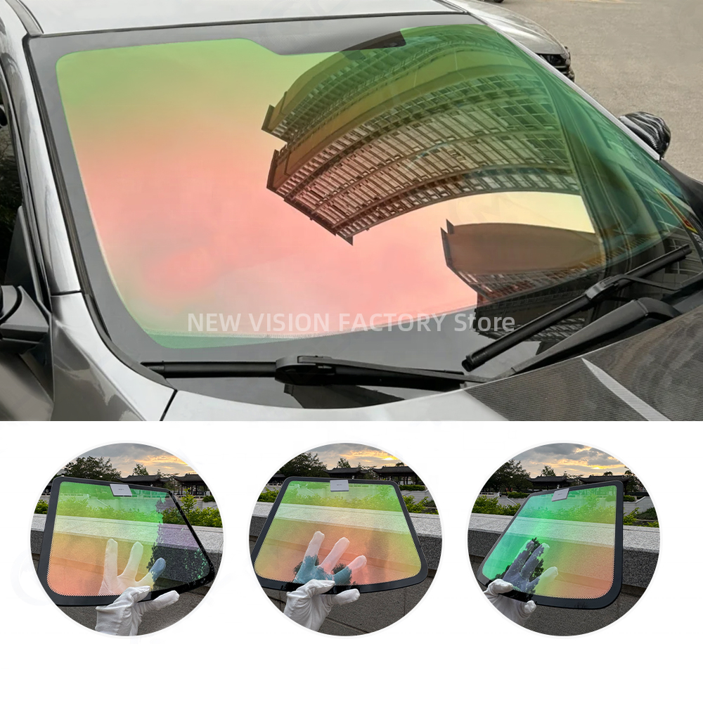 1mX4m 70%VLT Aurora Red Green  - đánh giá và giá Tinted Window Film