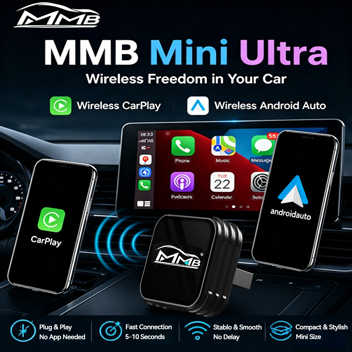 MMB Mini Ultra 2in1 Wireless C - đánh giá và giá Car Accessories Usa