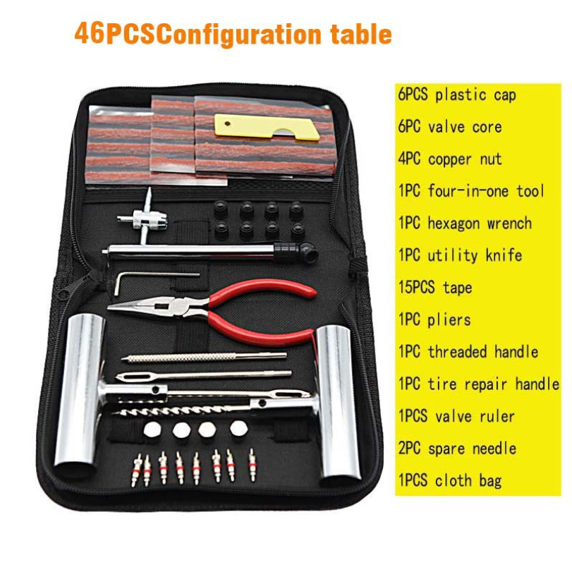 Motorcycle Tire Repair Kit Eme - đánh giá và giá Car Emergency Tool Kit