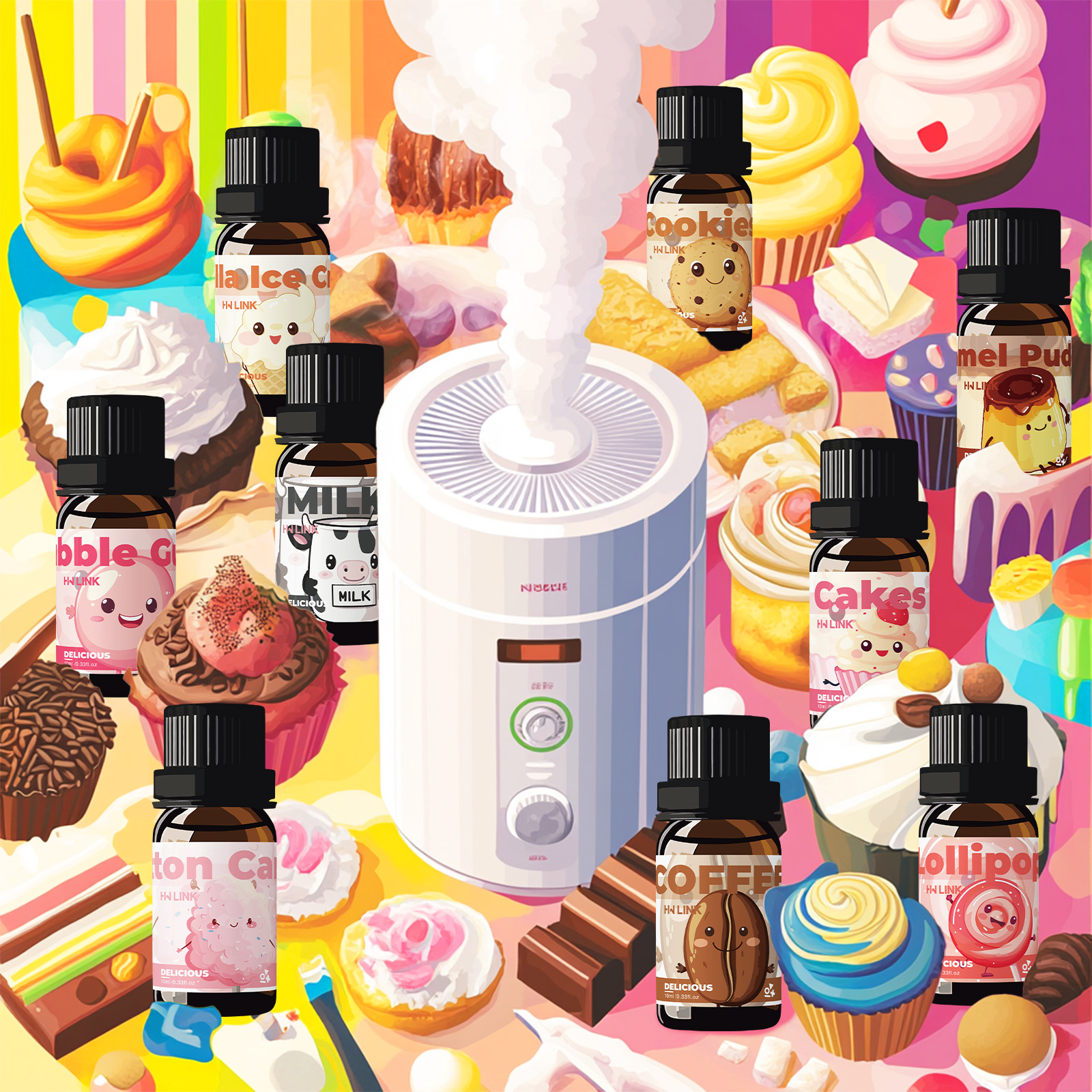 10ml Cakes Essential Oils  Can - đánh giá và giá Car Accessories Usa