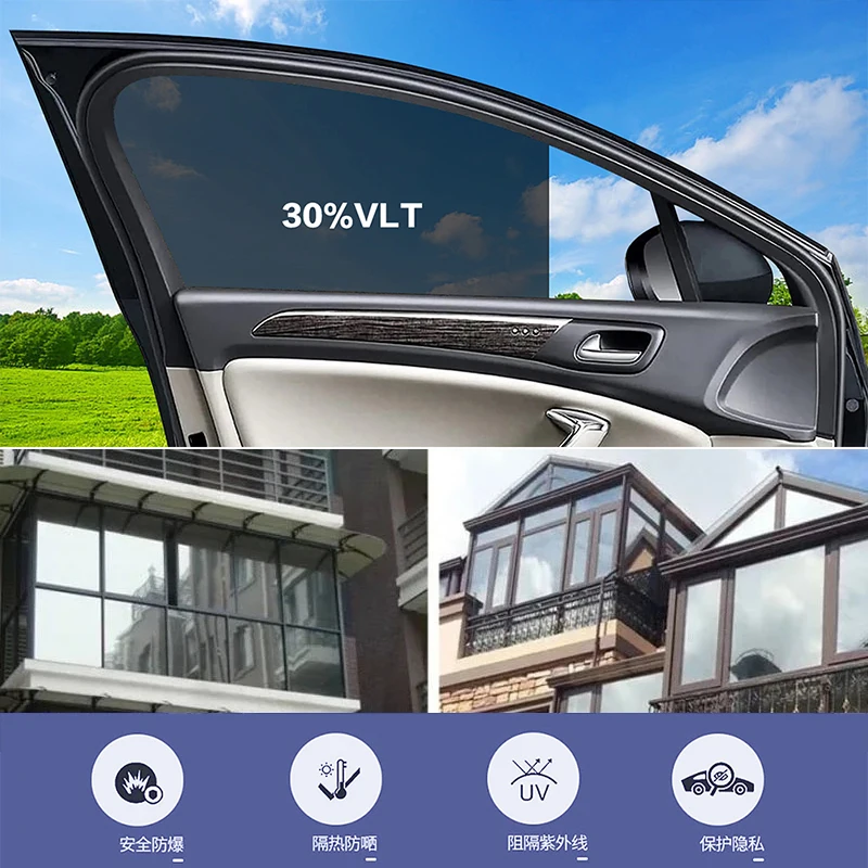 50cmx3m Car Window Privacy Tin - đánh giá và giá Tinted Window Film