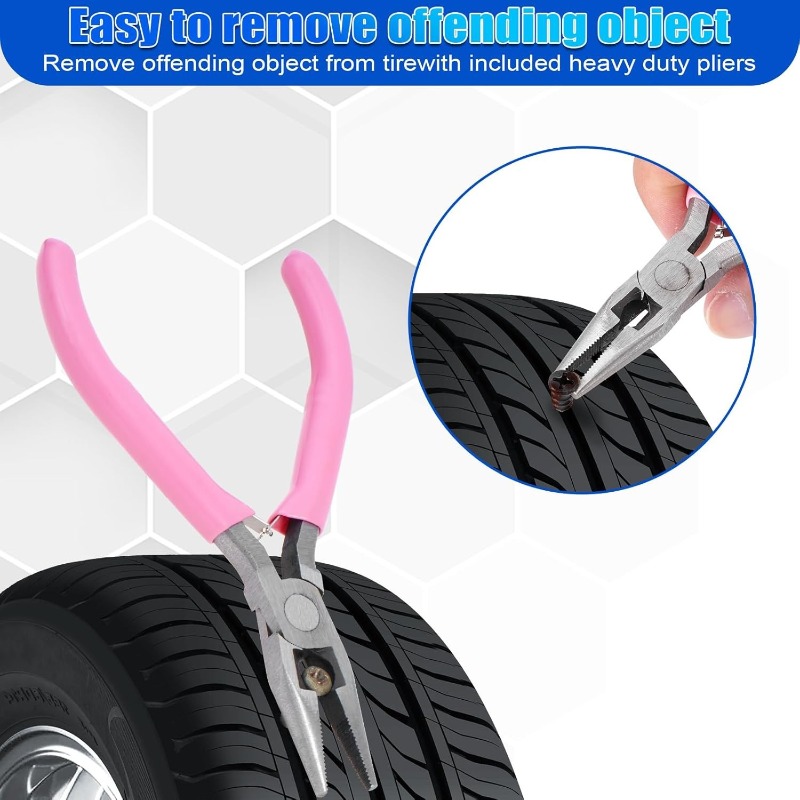 Tire Repair Rubber Nail Tool S - đánh giá và giá Car Emergency Tool Kit