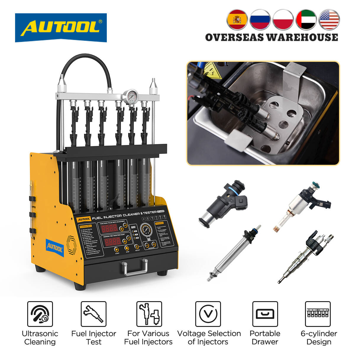 AUTOOL CT400 GDI EFI FEI Injec - đánh giá và giá Fuel Injector Cleaner