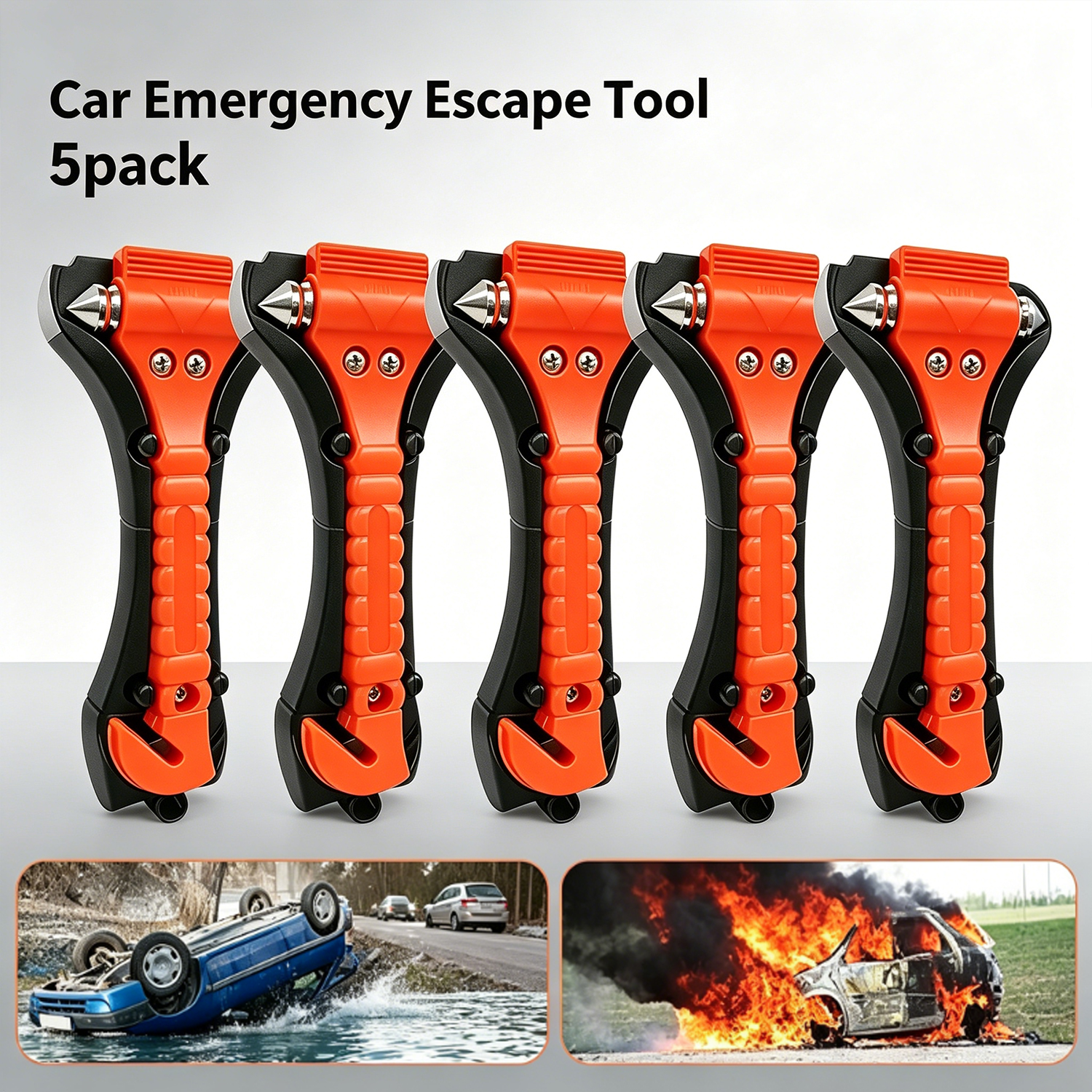 1/2PCS Survival Safety Hammer  - đánh giá và giá Car Emergency Tool Kit