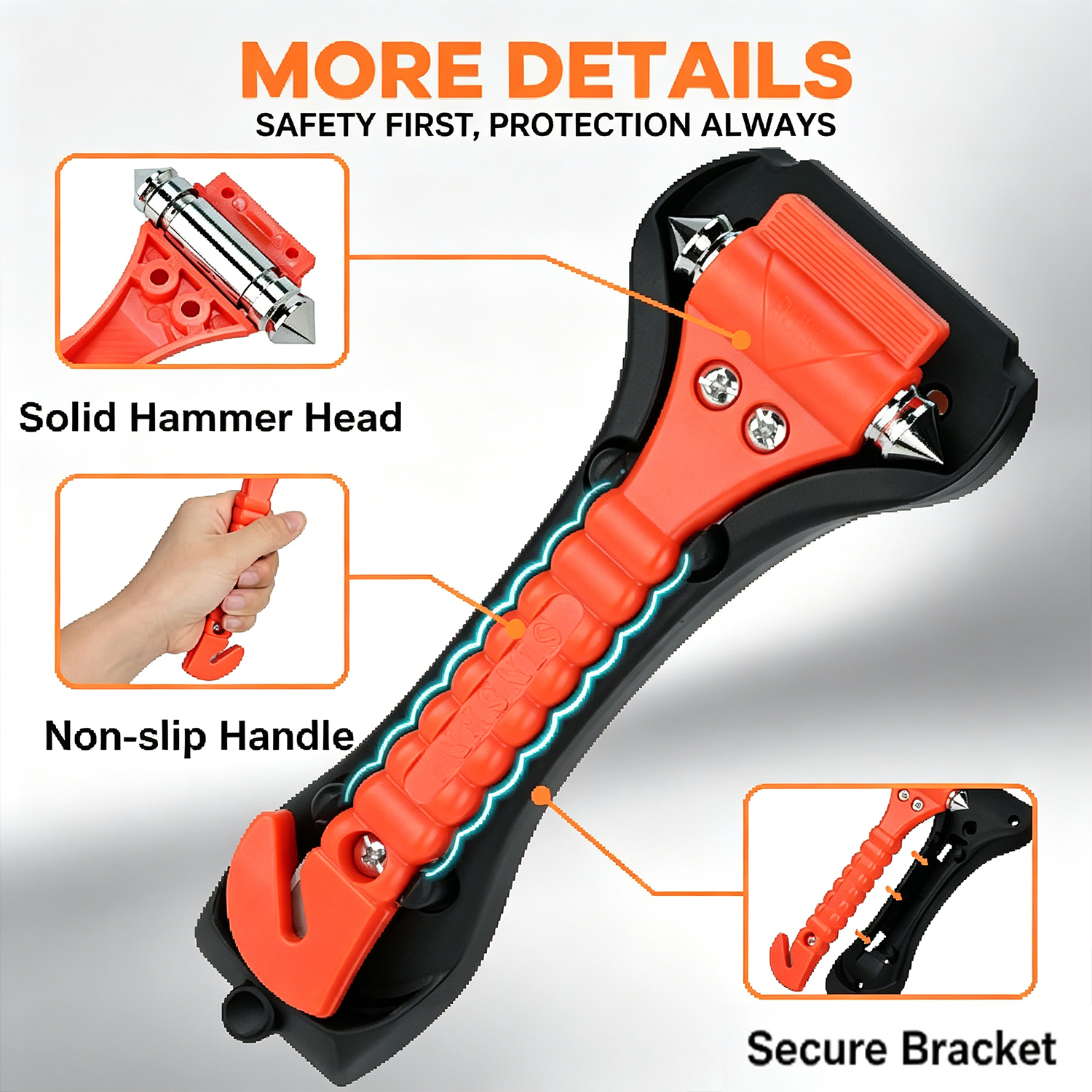 1/2PCS Survival Safety Hammer  - đánh giá và giá Car Emergency Tool Kit