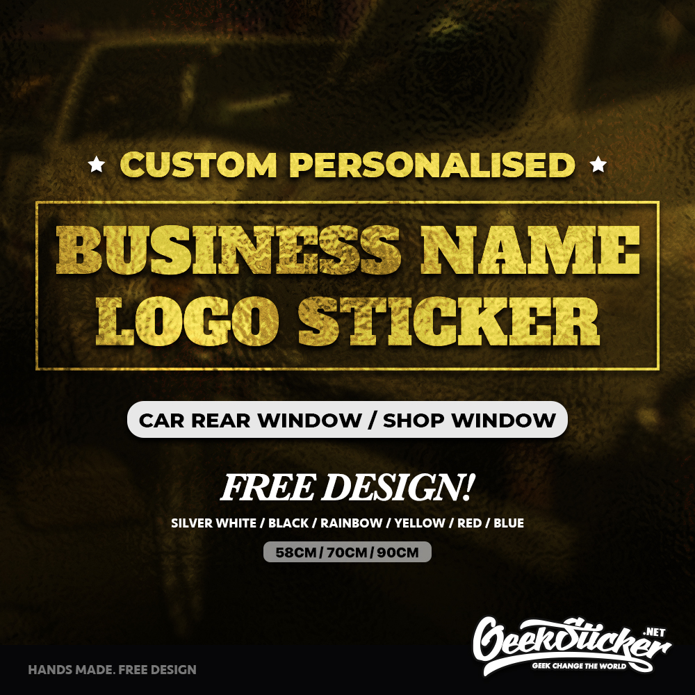 Custom Bussiness Name Sticker  - đánh giá và giá Car Accessories Name